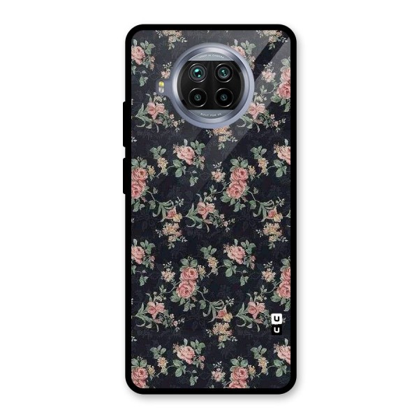 Bloom Black Glass Back Case for Mi 10i