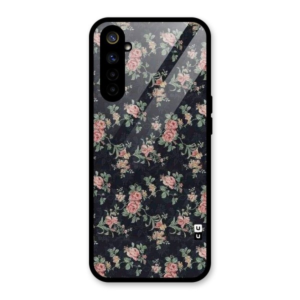 Bloom Black Glass Back Case for Realme 6