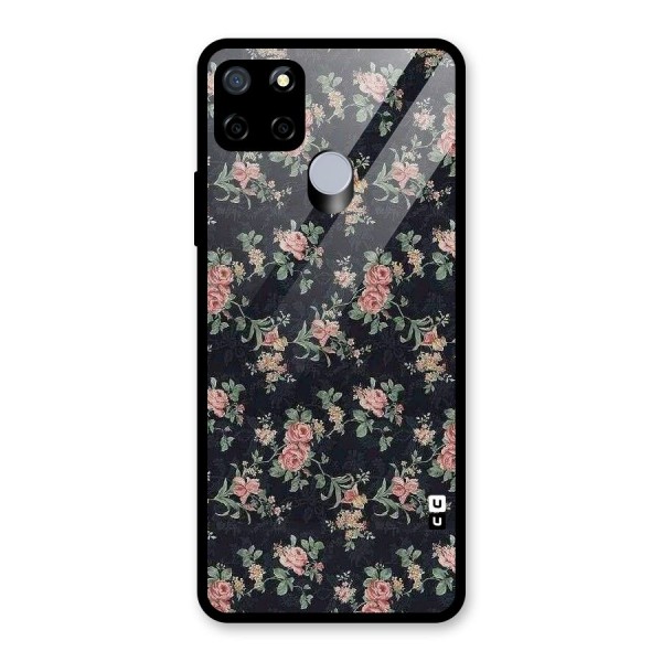 Bloom Black Glass Back Case for Realme C12