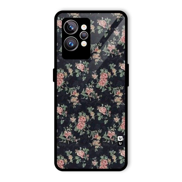 Bloom Black Glass Back Case for Realme GT2 Pro