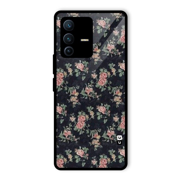 Bloom Black Glass Back Case for Vivo V23 Pro