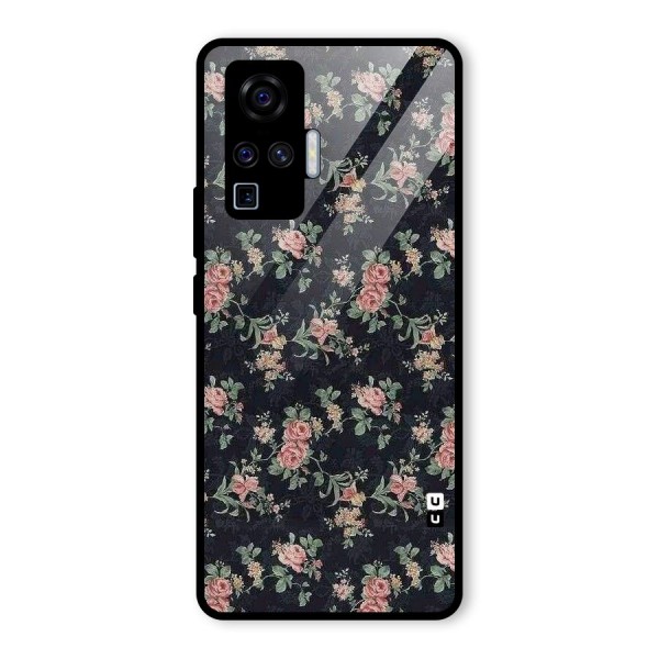 Bloom Black Glass Back Case for Vivo X50 Pro