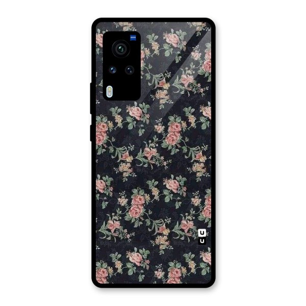 Bloom Black Glass Back Case for Vivo X60 Pro