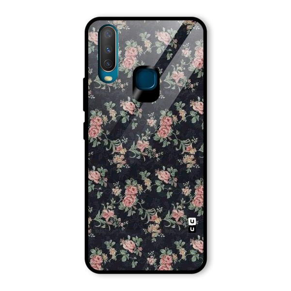 Bloom Black Glass Back Case for Vivo Y15