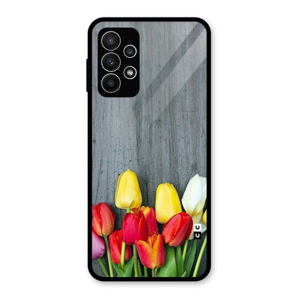 Bloom Grey Glass Back Case for Galaxy A23