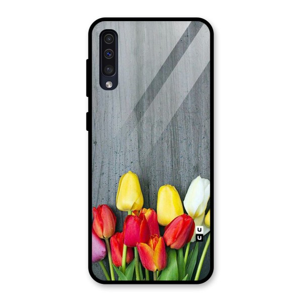 Bloom Grey Glass Back Case for Galaxy A50s