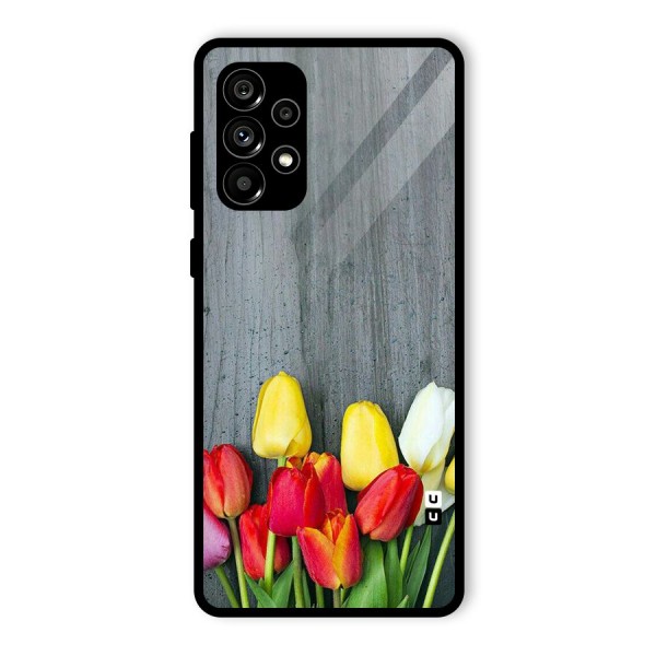 Bloom Grey Glass Back Case for Galaxy A73 5G