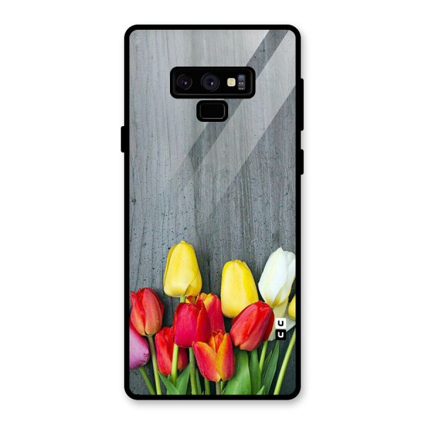 Bloom Grey Glass Back Case for Galaxy Note 9