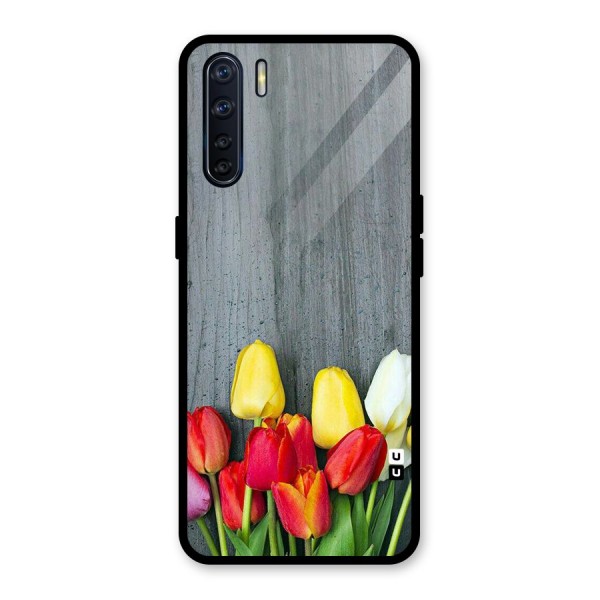 Bloom Grey Glass Back Case for Oppo F15