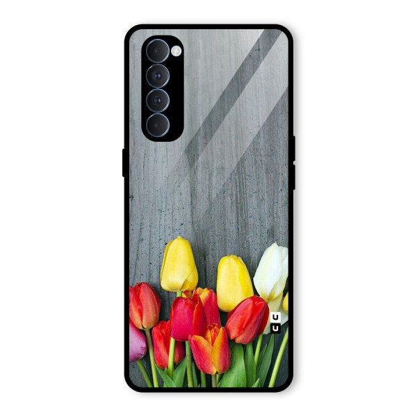 Bloom Grey Glass Back Case for Oppo Reno4 Pro