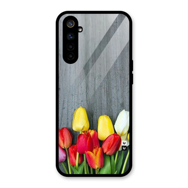 Bloom Grey Glass Back Case for Realme 6