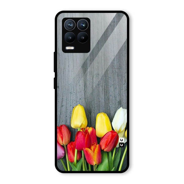 Bloom Grey Glass Back Case for Realme 8 Pro