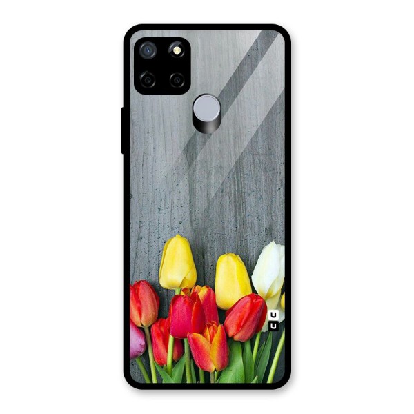 Bloom Grey Glass Back Case for Realme C12