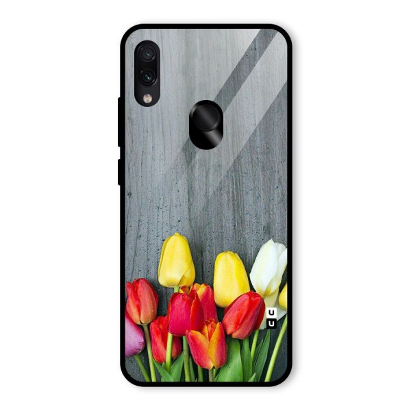 Bloom Grey Glass Back Case for Redmi Note 7S