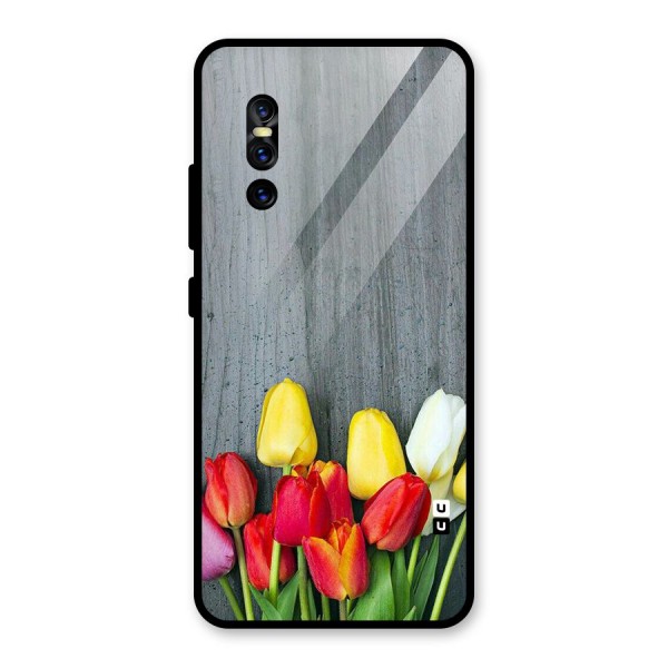 Bloom Grey Glass Back Case for Vivo V15 Pro