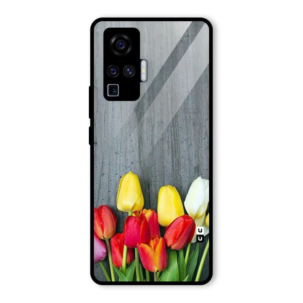 Bloom Grey Glass Back Case for Vivo X50 Pro