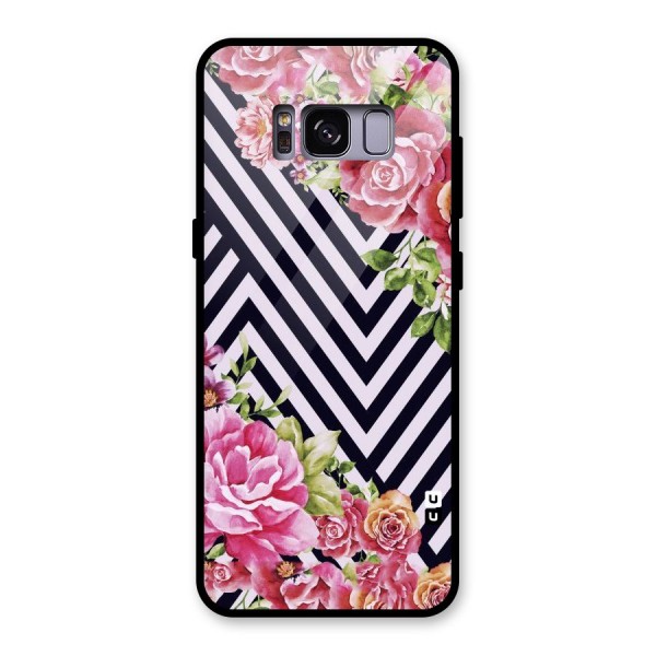 Bloom Zig Zag Glass Back Case for Galaxy S8