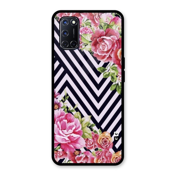 Bloom Zig Zag Glass Back Case for Oppo A52