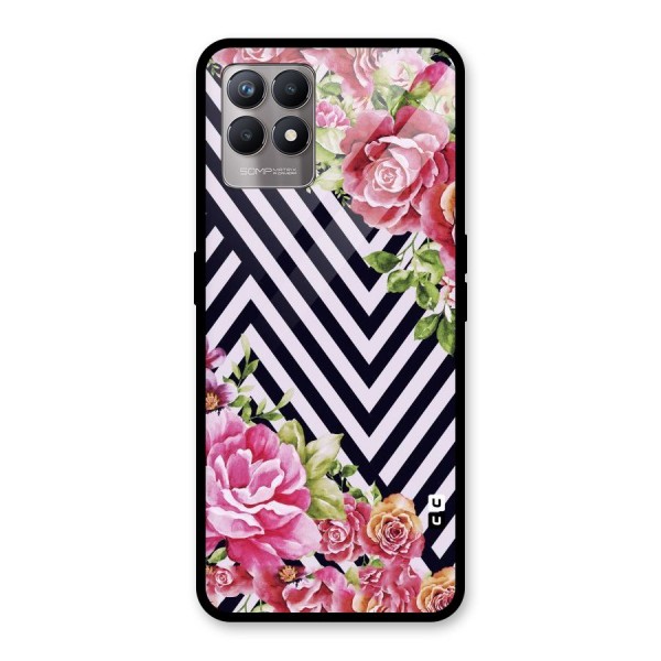 Bloom Zig Zag Glass Back Case for Realme 8i