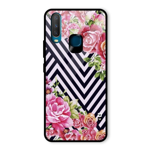 Bloom Zig Zag Glass Back Case for Vivo Y12