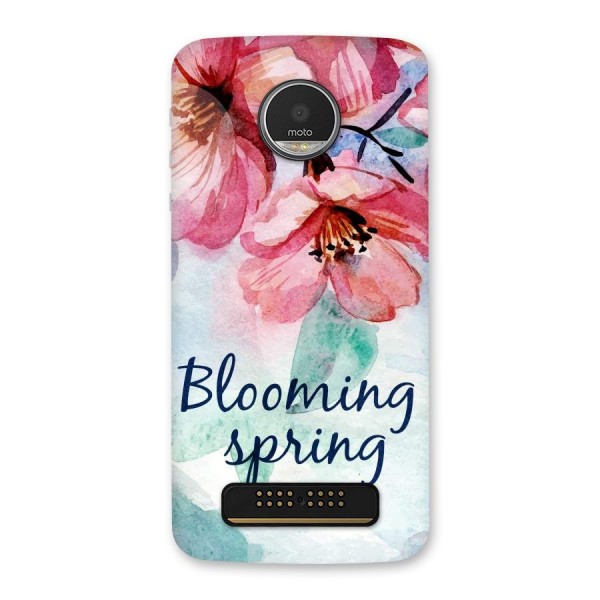 Blooming Spring Back Case for Moto Z Play