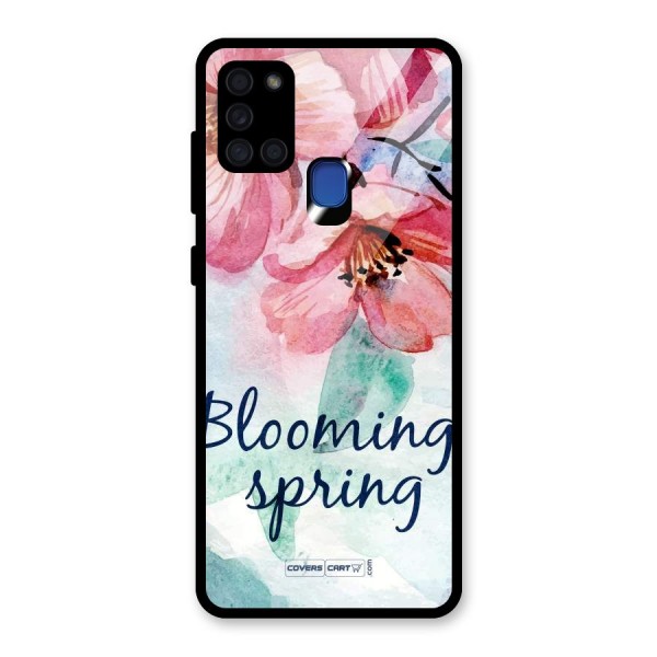 Blooming Spring Glass Back Case for Galaxy A21s