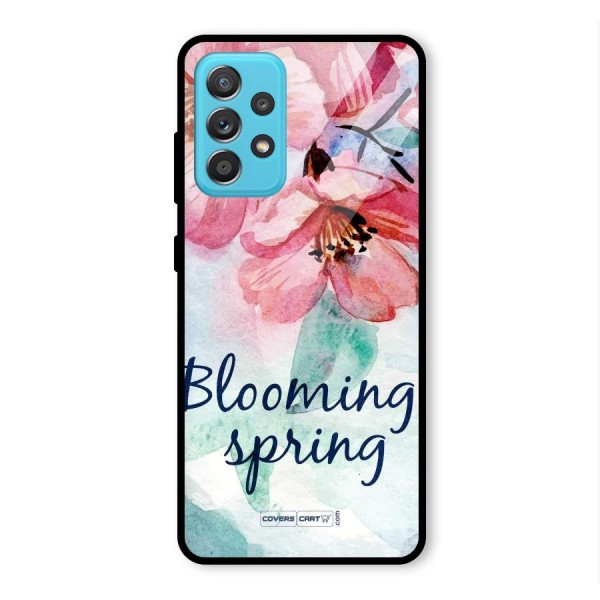 Blooming Spring Glass Back Case for Galaxy A52