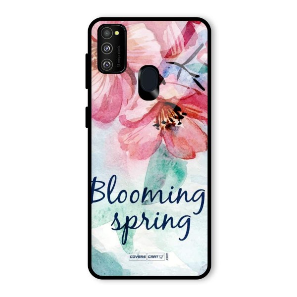 Blooming Spring Glass Back Case for Galaxy M21