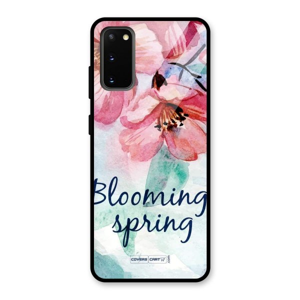 Blooming Spring Glass Back Case for Galaxy S20