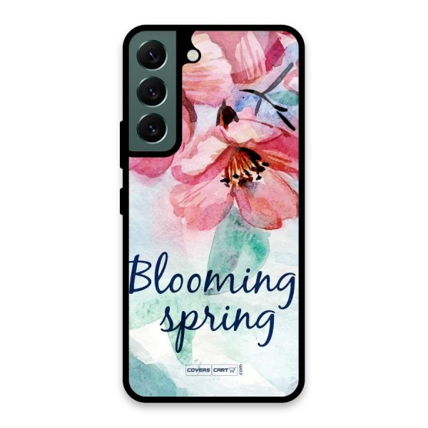 Blooming Spring Glass Back Case for Galaxy S22 5G