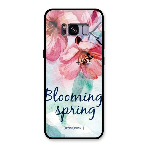 Blooming Spring Glass Back Case for Galaxy S8