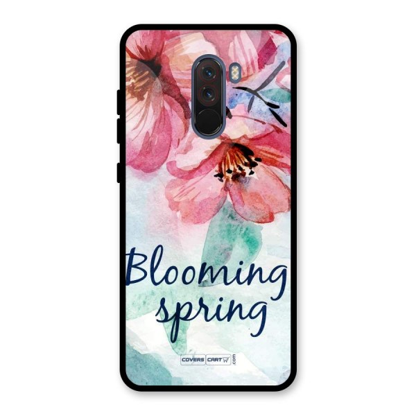 Blooming Spring Glass Back Case for Poco F1