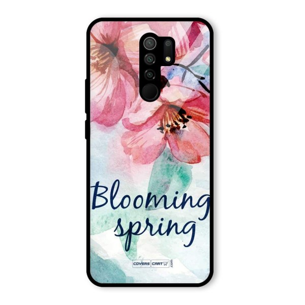 Blooming Spring Glass Back Case for Redmi 9 Prime