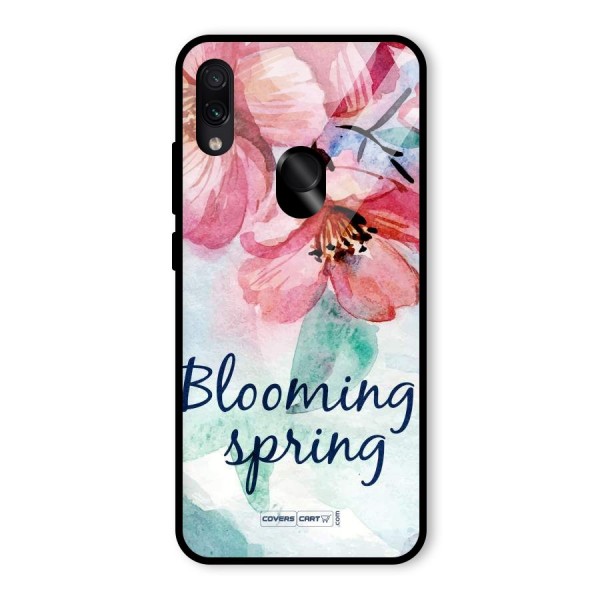 Blooming Spring Glass Back Case for Redmi Note 7S