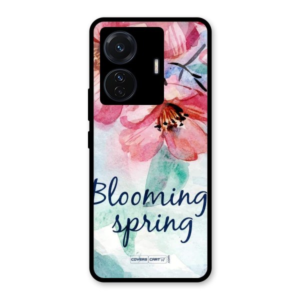 Blooming Spring Glass Back Case for Vivo T1 Pro