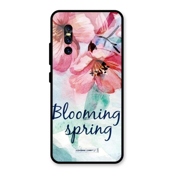 Blooming Spring Glass Back Case for Vivo V15 Pro