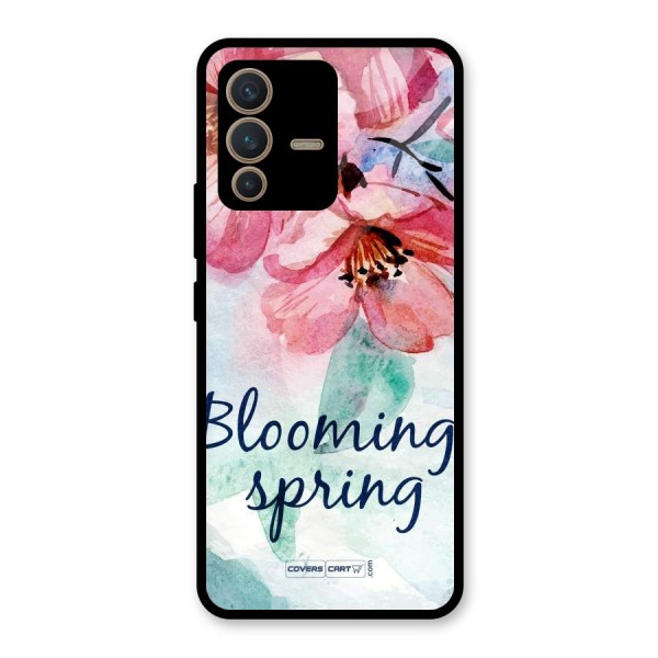 Blooming Spring Glass Back Case for Vivo V23 5G