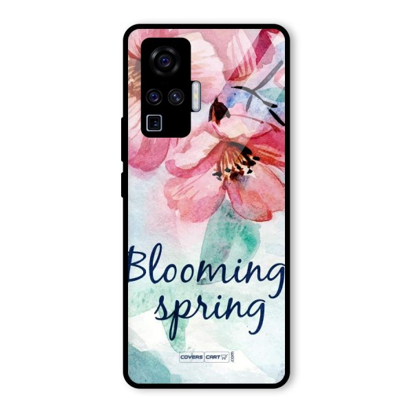 Blooming Spring Glass Back Case for Vivo X50 Pro