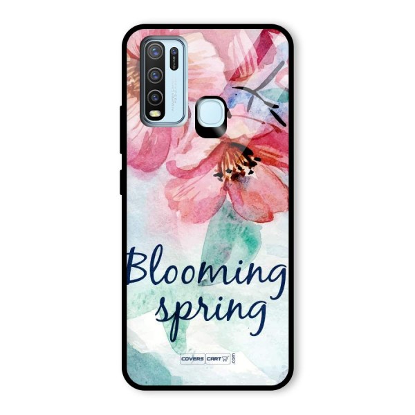 Blooming Spring Glass Back Case for Vivo Y30