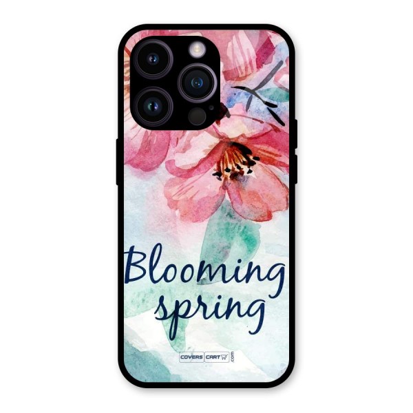 Blooming Spring Glass Back Case for iPhone 14 Pro