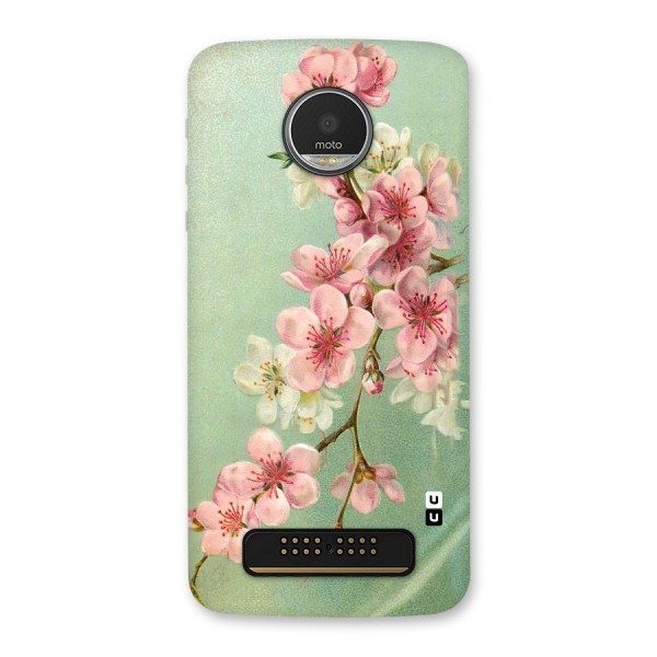 Blossom Cherry Design Back Case for Moto Z Play