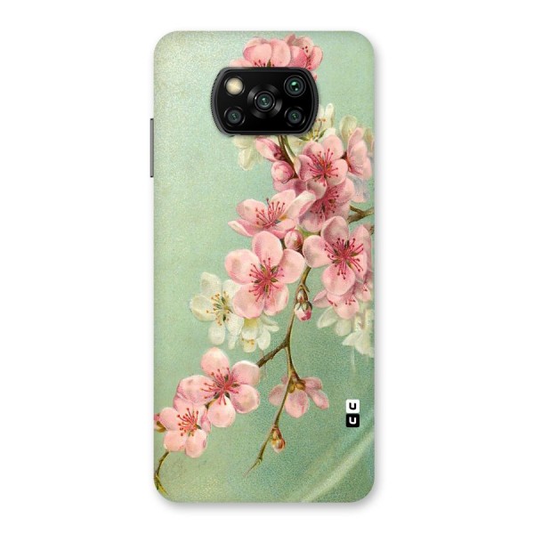 Blossom Cherry Design Back Case for Poco X3