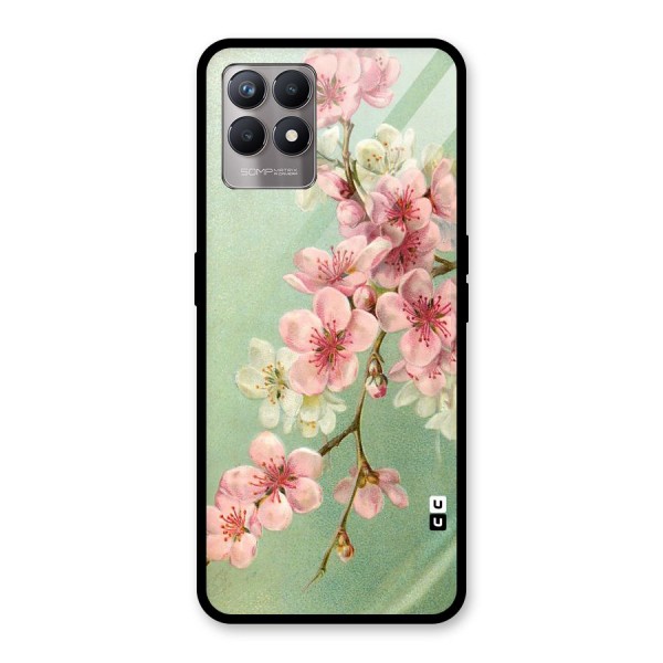 Blossom Cherry Design Glass Back Case for Realme 8i