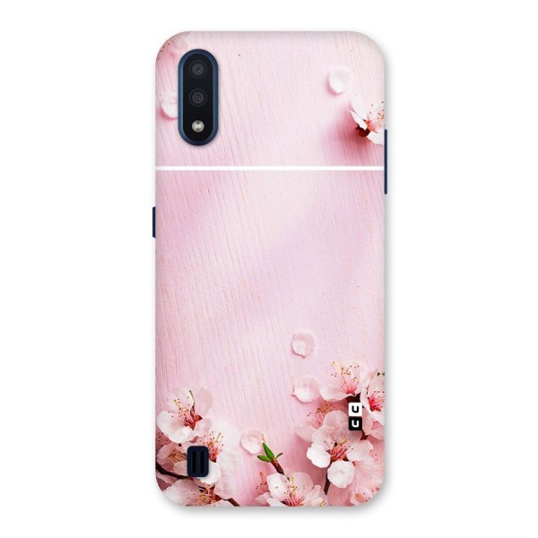 Blossom Frame Pink Back Case for Galaxy M01