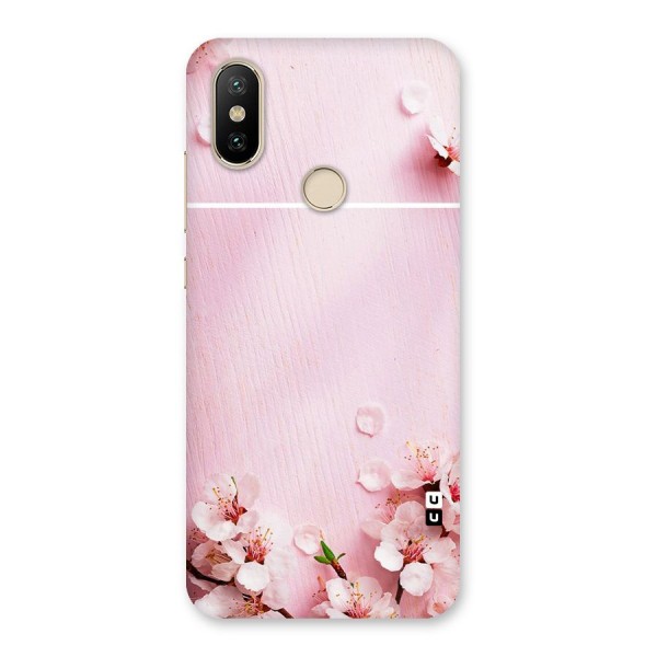 Blossom Frame Pink Back Case for Mi A2