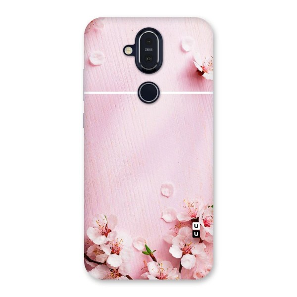 Blossom Frame Pink Back Case for Nokia 8.1