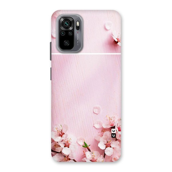 Blossom Frame Pink Back Case for Redmi Note 10