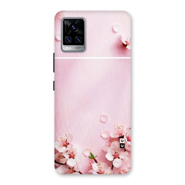 Blossom Frame Pink Back Case for Vivo V20 Pro