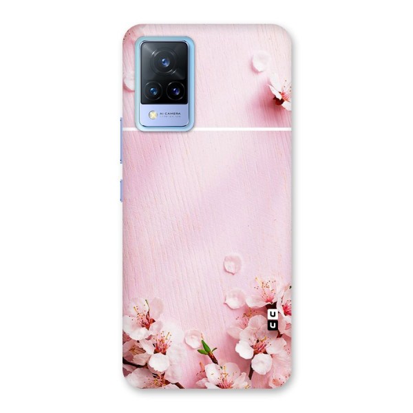 Blossom Frame Pink Back Case for Vivo V21 5G