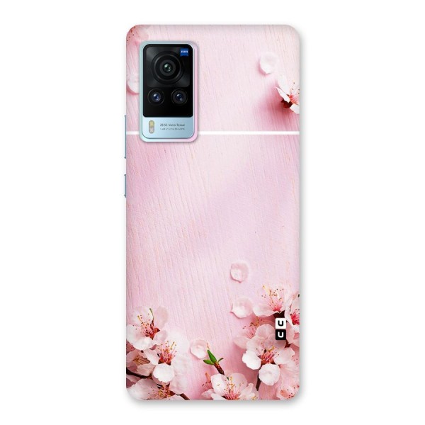 Blossom Frame Pink Back Case for Vivo X60 Pro